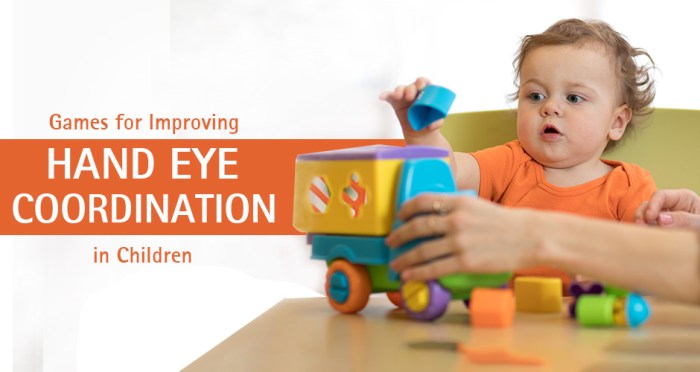 Video games for improving hand-eye coordination